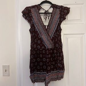 Women’s printed short sleeve romper